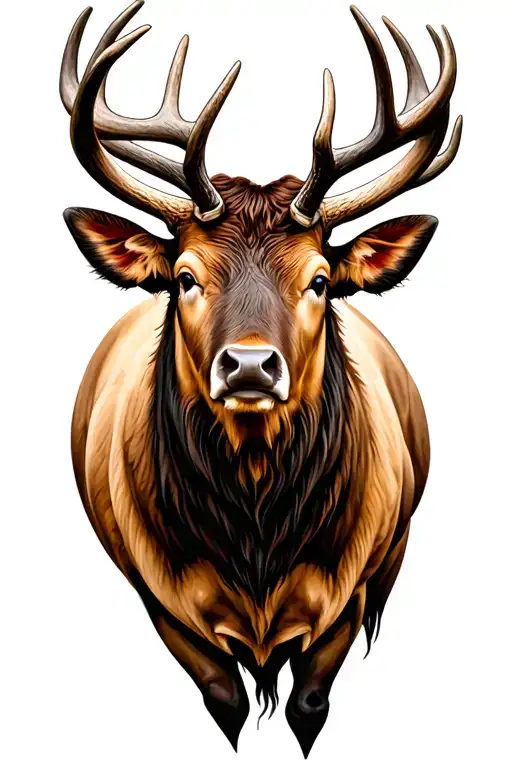 Bull Elk Head