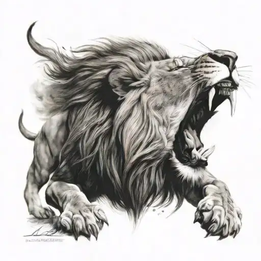 Lion Roaring