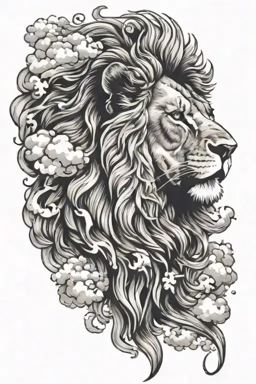 Crosse's Clouds Surrounding And Lion