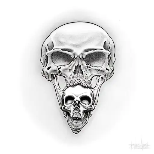 The Death With A Baby In His Arms