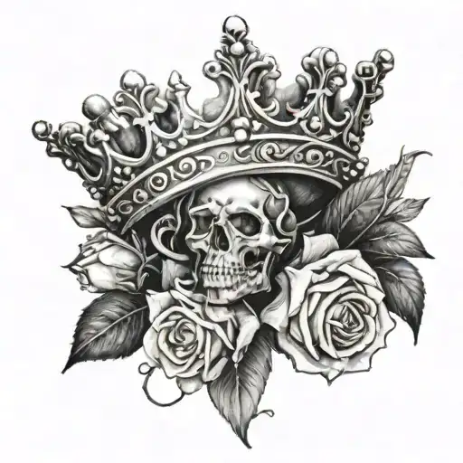 R And A With A Crown And Roses