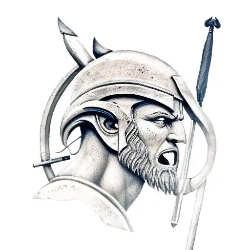 Spartan With Spear