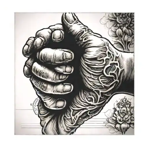 Praying Hands With Birth