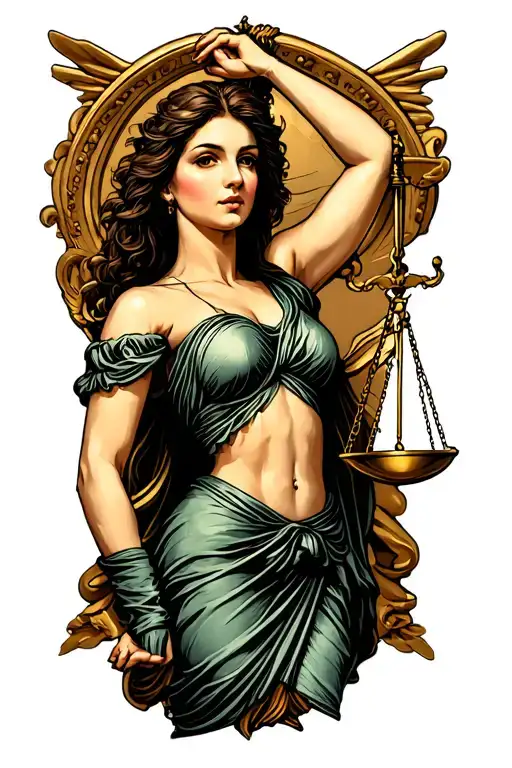 Justice Holding Scales