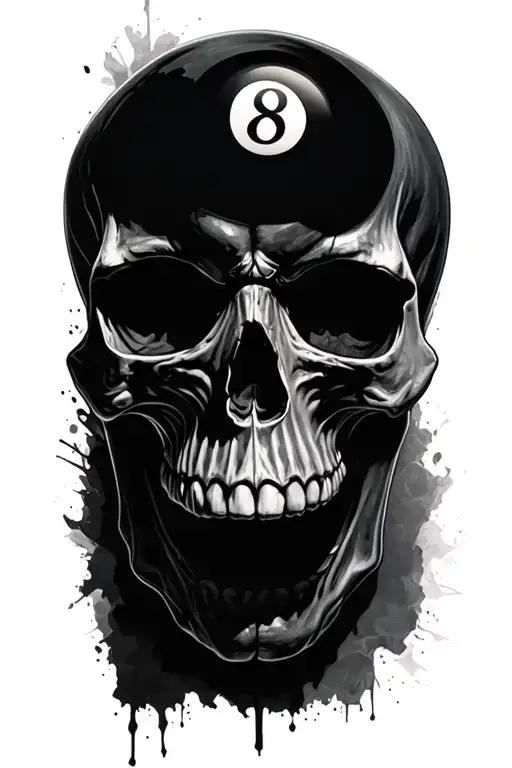 Skull And 8 Ball