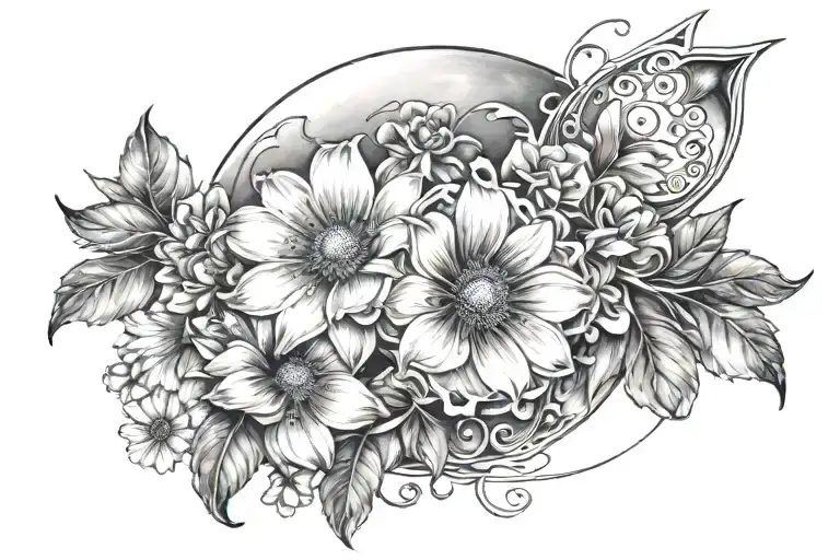 Moon And Lotto Flower