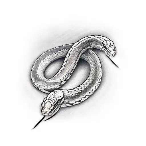Thin Snake Tattoos On Arms