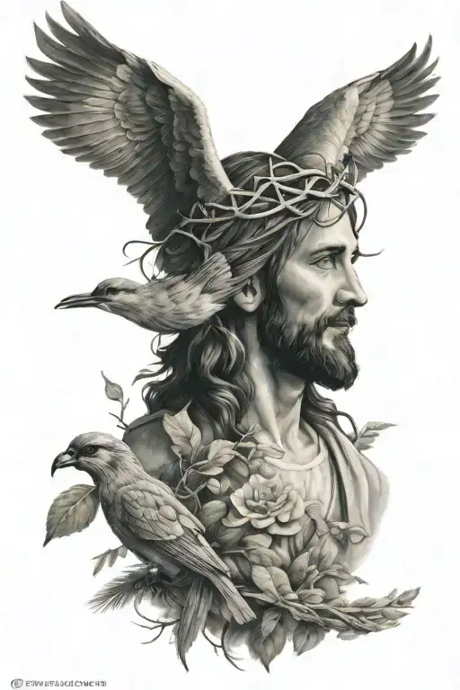 Jesus And Bird