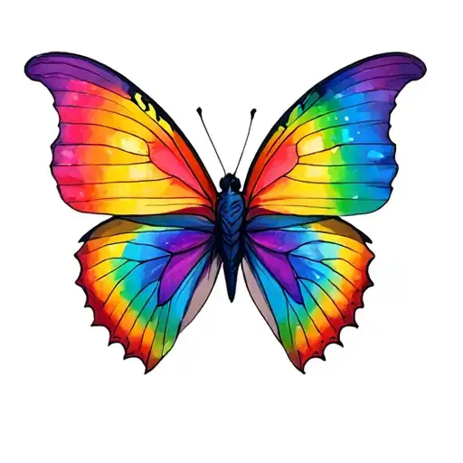 Rainbow Butterfly Monarch