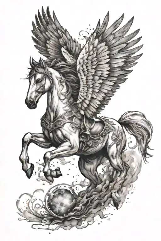 Pegasus And Galaxy