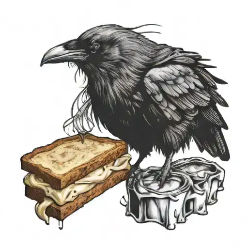 Raven With Toast
