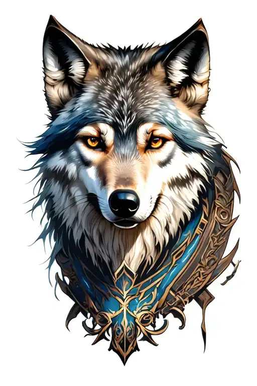 Half Shewolf Part Female Warrior