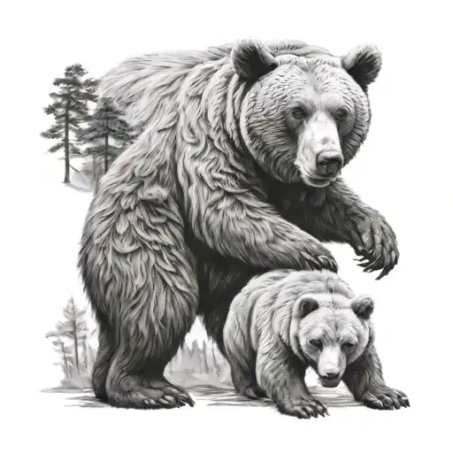 Big And Small Bear