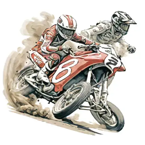 A Realistic Portrait Of Rayo Mcqueen Racing Down A Track