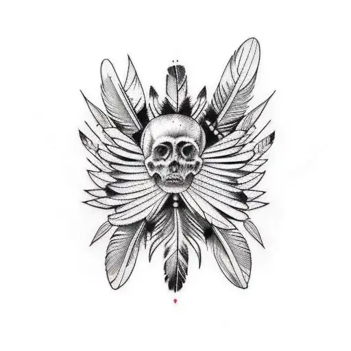 Native Feathers Upper Arm Sleeve