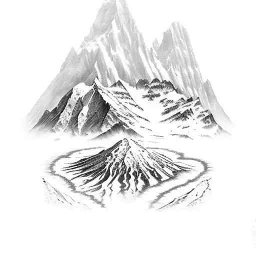 Mountain Scene With Water