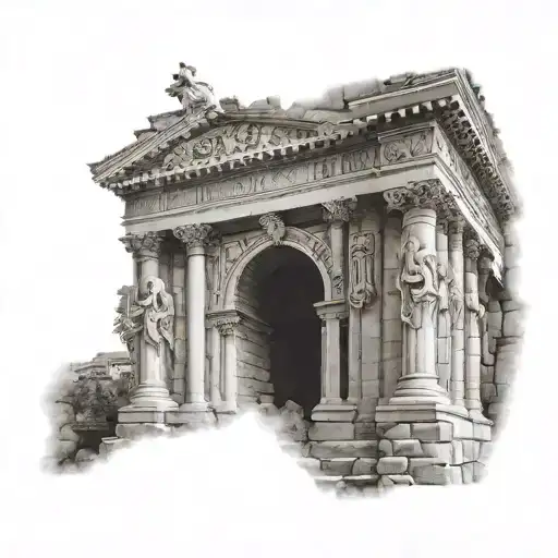 Roman Architecture Half Sleeve