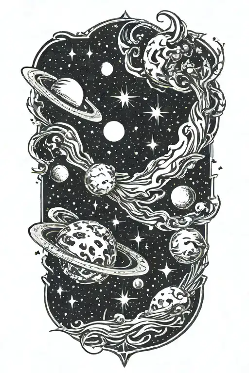 Galaxy Filled With Stars