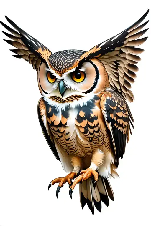 Open Wing Owl