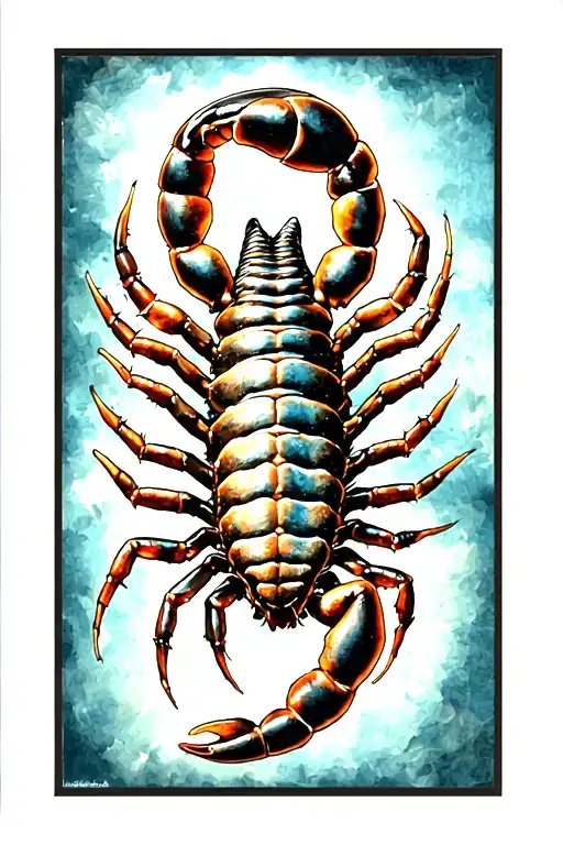 Scorpion Et Moto Piruetas With A Backdrop