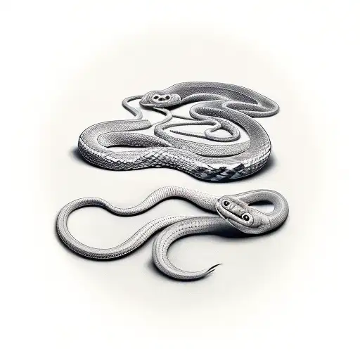 Snake With Butterflues