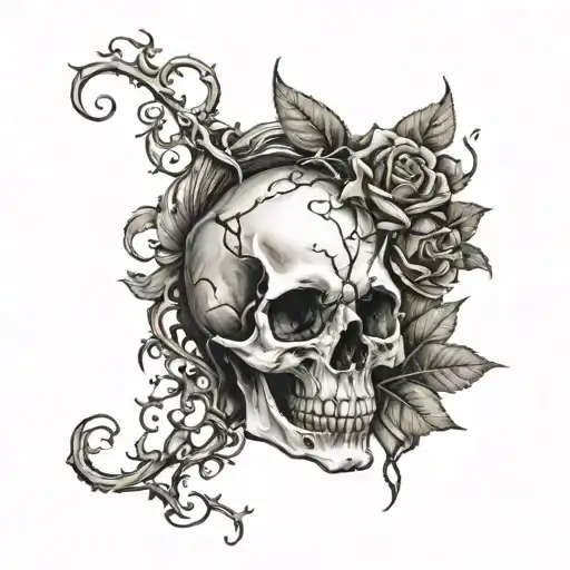 Persephone Demonic Skull