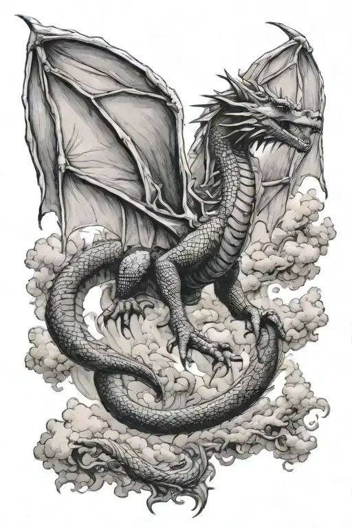 Ascending Dragon Flying