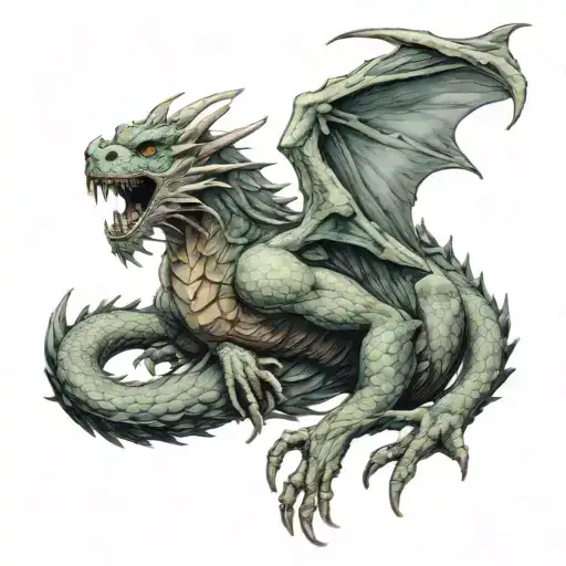 Capricorn In The Arms Of A Dragon