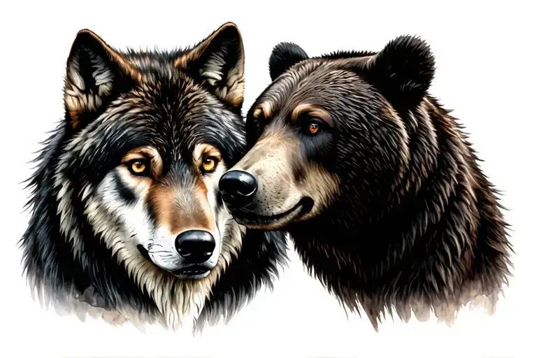 Wolf And Bear