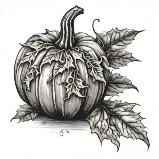 Falling Leaves Pumpkin