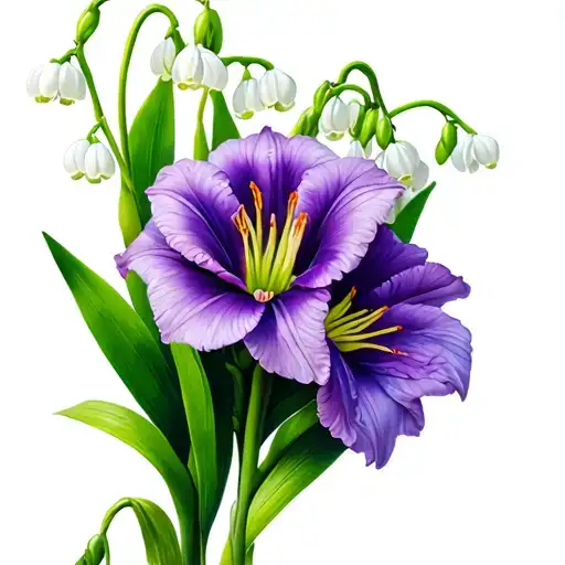 Lily Of The Valley Gladioli Marigold Violet