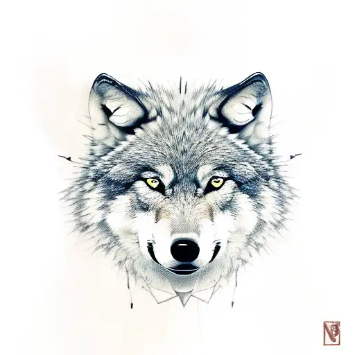 Wolf With A Rose In His Mouth