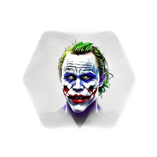 Heath Ledger Joker Tattoo For Forearm Placement