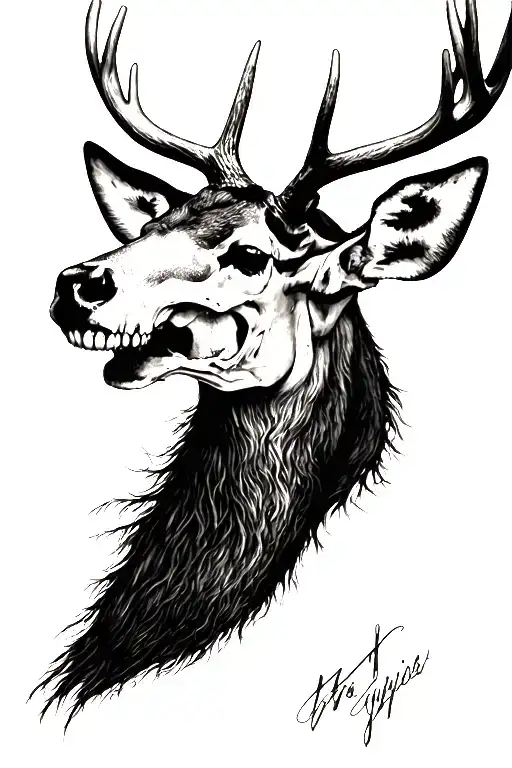 Skull Deer Head