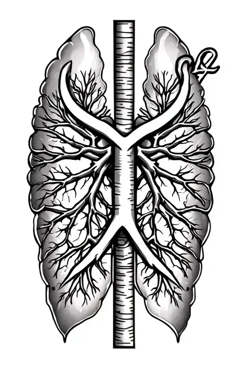 Lung Cancer Symbol