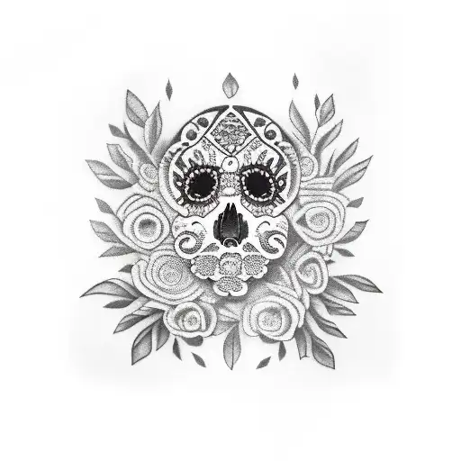 Adelita In Mexican Papel Picado