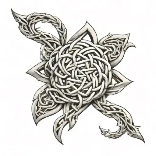 Scottish Knotwork Leg Sleeve