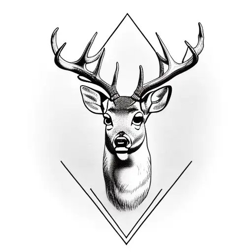 Deer With Triangle