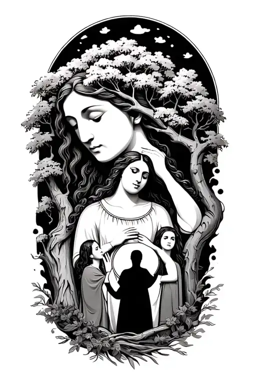 God And Family And Trees