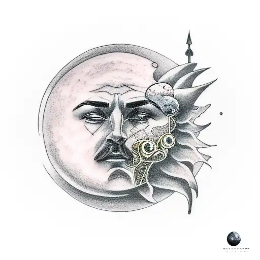 God Holding The Moon