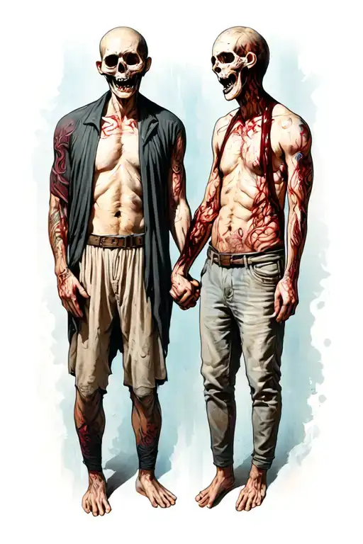 Dead Brother Holding Hands