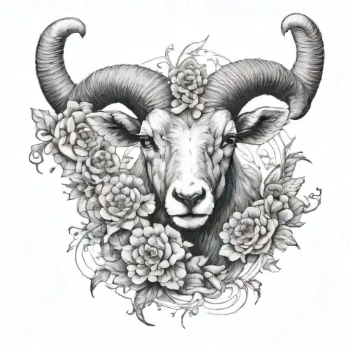 Aries And Flowers Boundary Figures