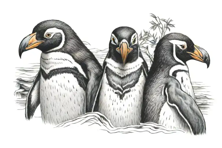 Penguin See Hear Speak No Evil Speak No Evil