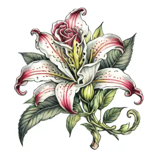 Lilly Of Vally With Rose Wrapped