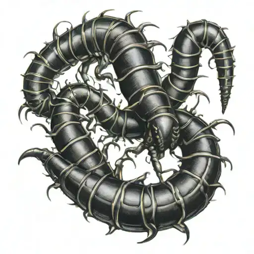 Long Black Centipede