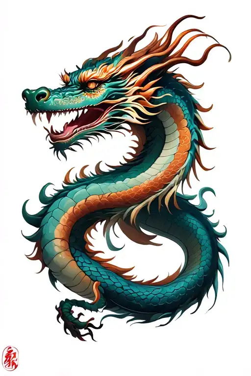 Asian Dragon Wrapped