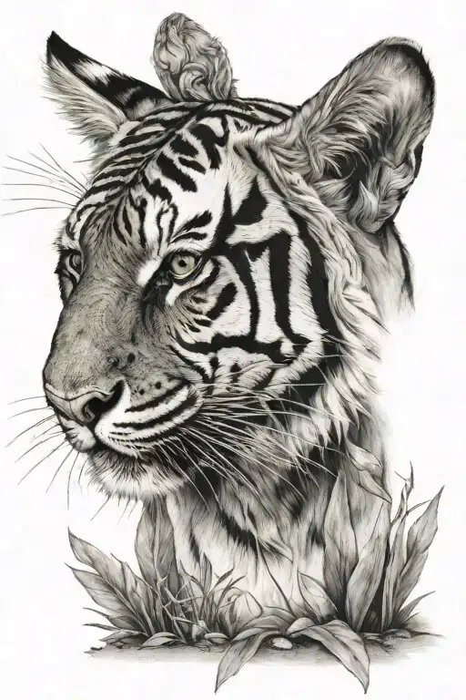 Tiger Head Hidden Rabbit Hidden Badger