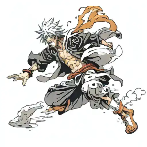 Anime Characters Coming Out Of The Sky Like The Characters From Bleach Coming From Wako Mundo