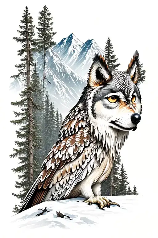 Wolf Forest Mountains Owls
