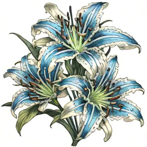 Blue Spider Lily From Demon Slayer